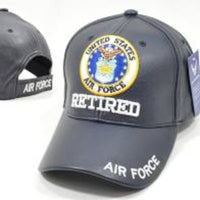 Pu Leather Retired Air Force Cap