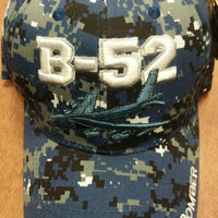 B-52 Bomber Blue Digital Camo Cap