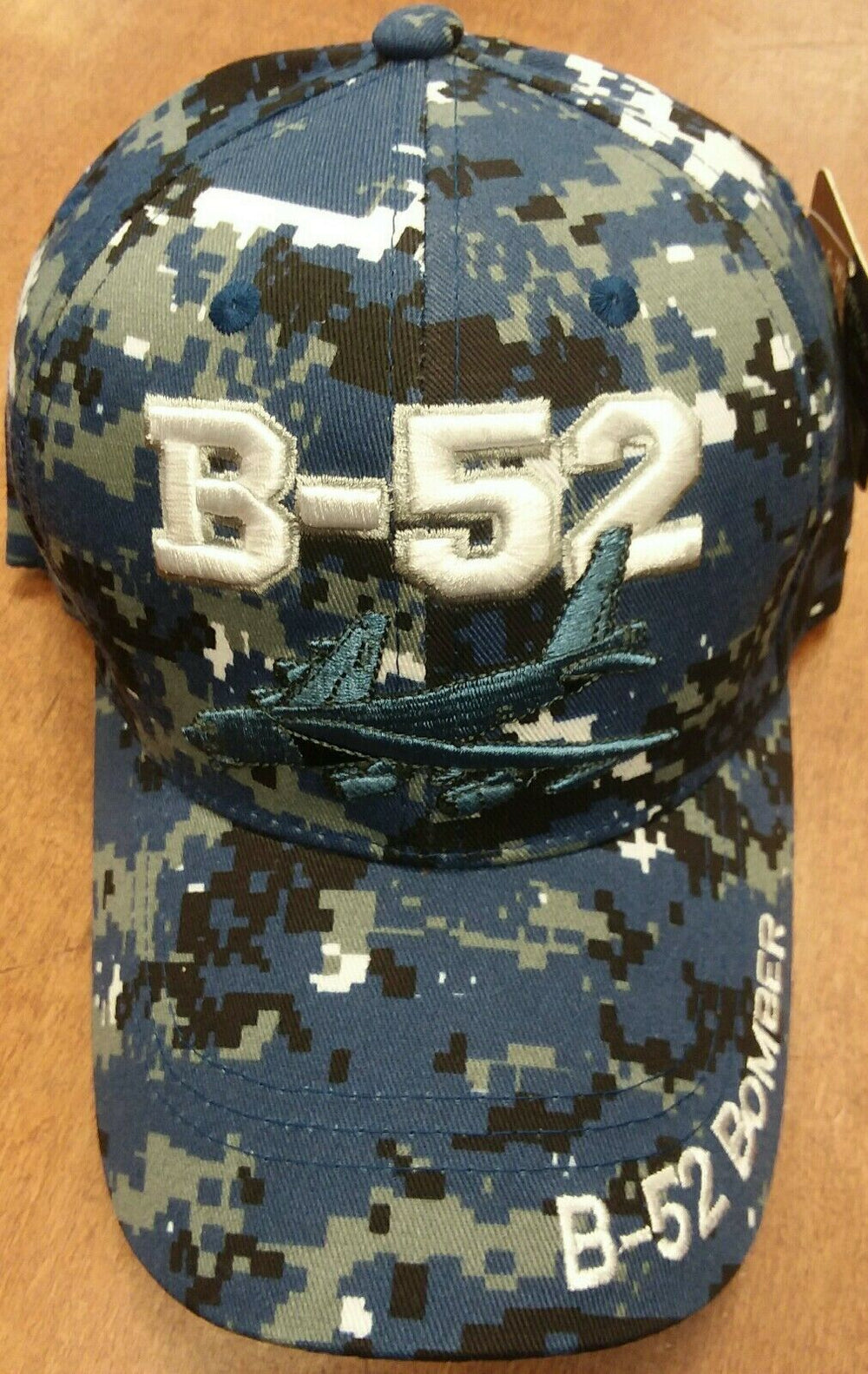 B-52 Bomber Blue Digital Camo Cap