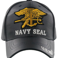 Navy Seal P.U. Leather Cap