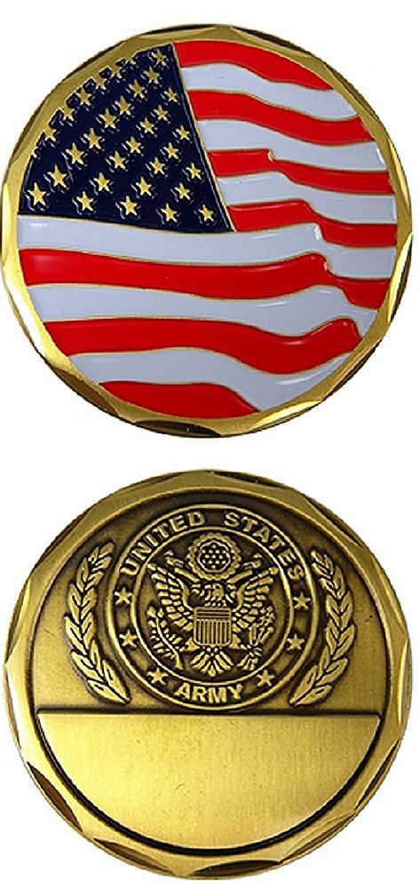Army W/Flags Challenge Coin
