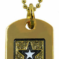 Army Gold Shimmer Ladies Dog Tag/Key Chain
