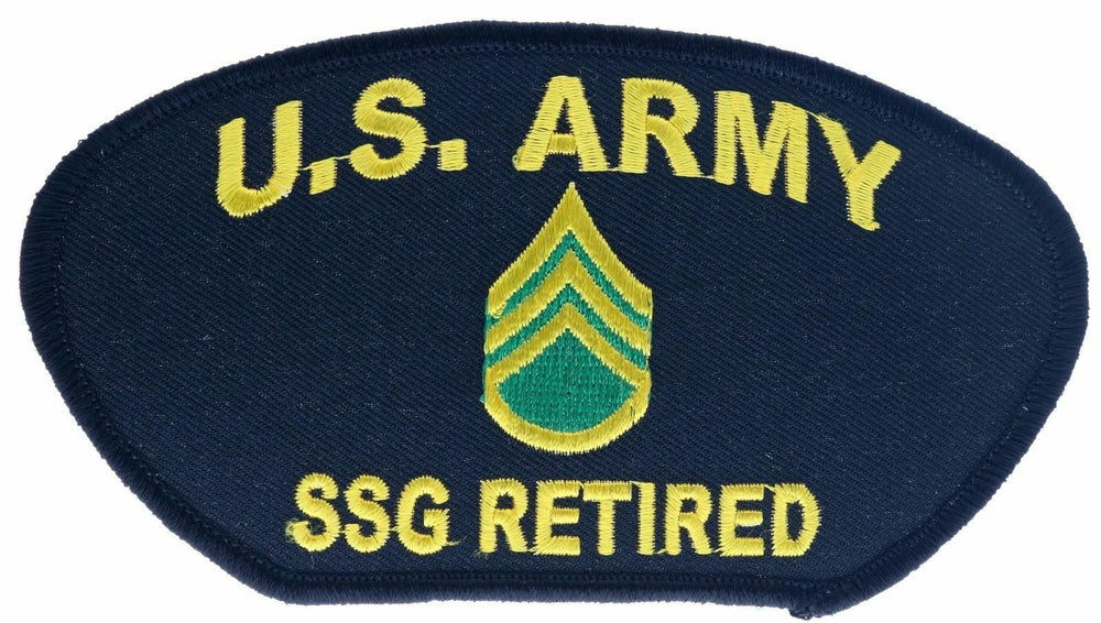 U.S. Army SSG Retired Patch 5X3