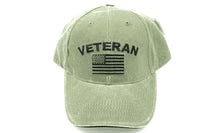 
              Veteran OD Green American Flag Cap
            