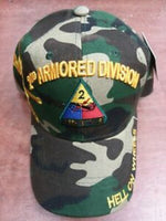 
              2nd Armored Division Camo Cap-Hell On Wheels
            