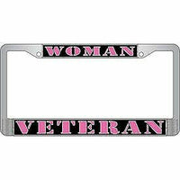 Women Veteran ,Officially Licensed Premium License Plate Frame,6x12