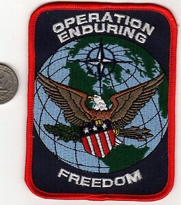 Operation Enduring Freedom Patch 4.5x3.5