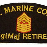 U.S. Marine Corps SgtMaj Retired Patch