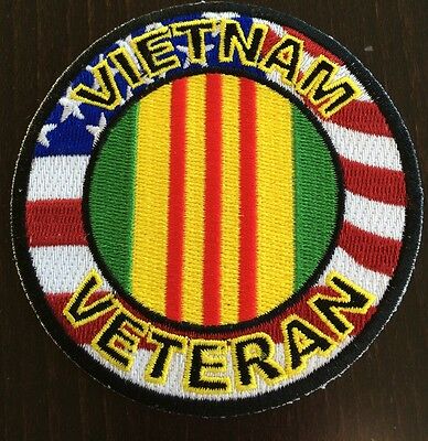 Vietnam Veteran Round 3 1/2''  Patch