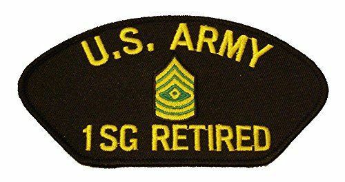 US ARMY FIRST SERGEANT 1SG RANK RETIRED PATCH E-8