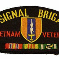 U.S. Army 1st Signal Brigade Vietnam Veteran Patch W/Campaign Ribbons