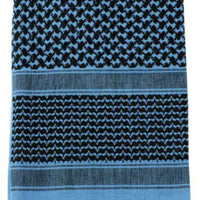 Shemagh Scarf Blue/Black 42x42