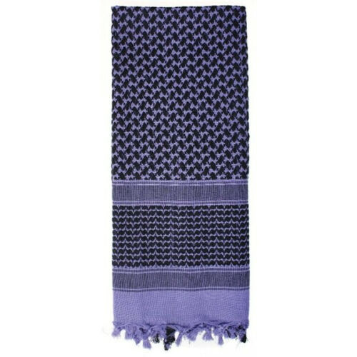 Shemagh Heavyweight Arab Tactical Desert Keffiyeh Scarf - Purple