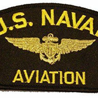 US NAVAL AVIATION W/ AVIATOR WINGS BADGE PATCH PILOT NAVIGATOR VETERAN