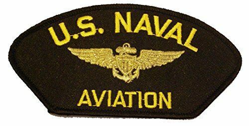 US NAVAL AVIATION W/ AVIATOR WINGS BADGE PATCH PILOT NAVIGATOR VETERAN