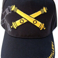 U.S. Army Field Artillery Veteran Cap/Hat w/ShadowBlack.