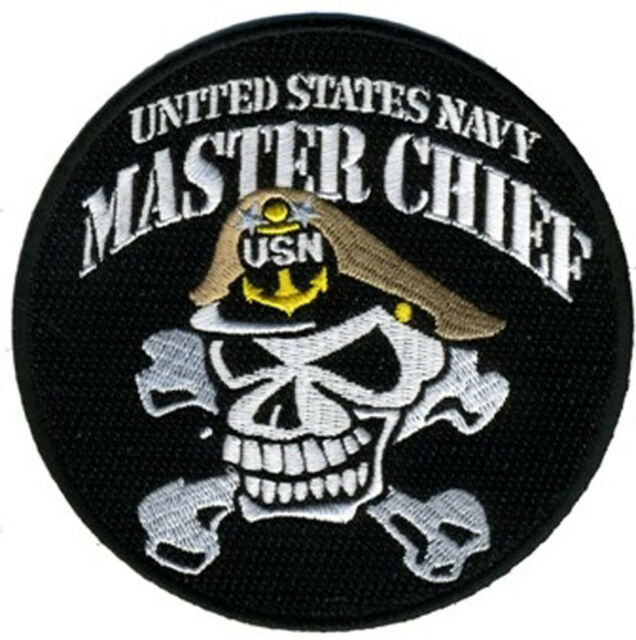 U.S. Navy Master Chief /USN 4'' Embroidered Patch