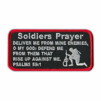 Soldiers Prayer Patch 4X2-Psalmes 59.1