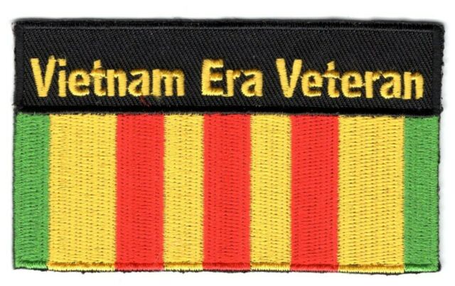 Vietnam Era Veteran Patriotic Military Biker Iron On Patch