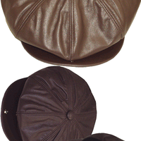 Leather Big Apple Hat